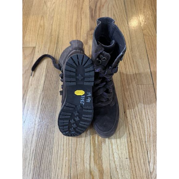 Patagonia Espresso Tin Shed Buckle Boots Size 6 - Picture 4 of 5